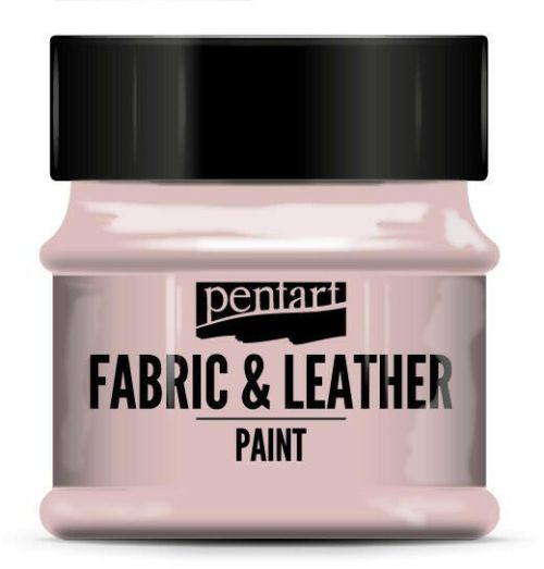 PENTART - FABRIC & LEATHER PAINT, 50 ml. - Rose