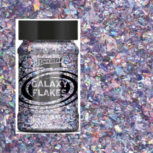 PENTART - GALAXY FLAKES, 15 gr. - Vesta purple