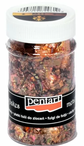 PENTART - METAL FLAKES, 100 ml.
