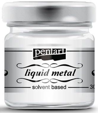 PENTART - Течен метал 30 мл. - Сребро