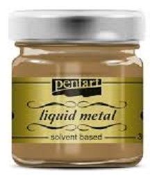 PENTART - LIQUID METALS, 30 ml. - Antique Gold