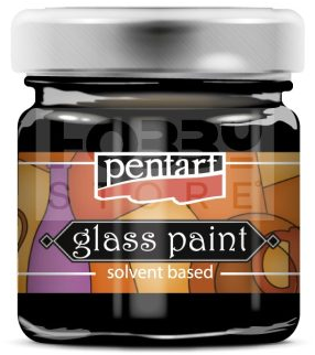 PENTART - GLASS PAINTS solvent 30 ml - BLACK
