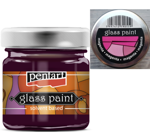PENTART - GLASS PAINTS solvent 30 ml - PINK