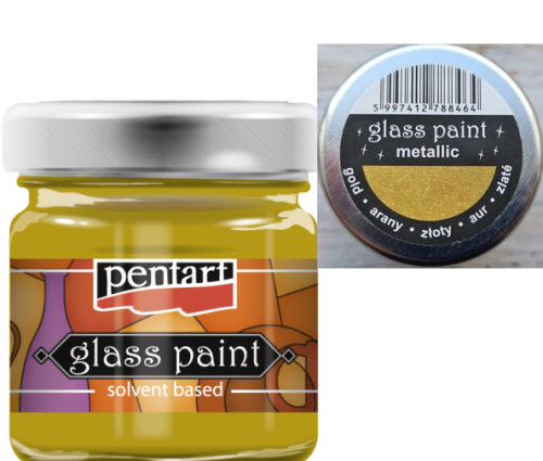 PENTART - GLASS PAINTS solvent 30 ml - GOLD