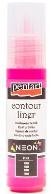 PENTART- Contour liner, Neon Pink