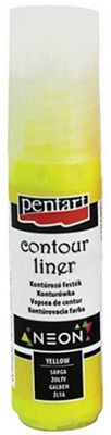 PENTART- Contour liner, Neon Yellow