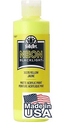 FolkArt • Neon Blacklight Yellow