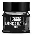 PENTART - FABRIC & LEATHER PAINT, 50 ml. - Black