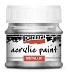 PENTART - acrylic paint - Pearl Sparkling Silver