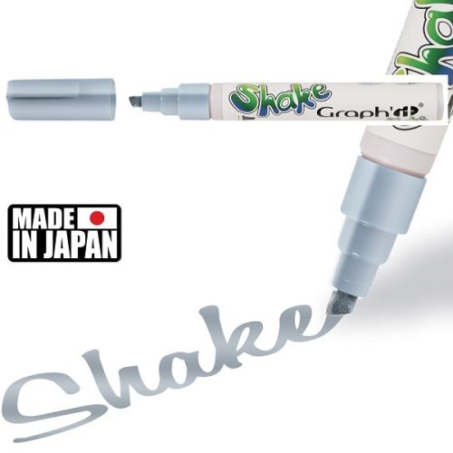 SHAKE ACRYLIC OPAQUE MARKER " L ", Silver