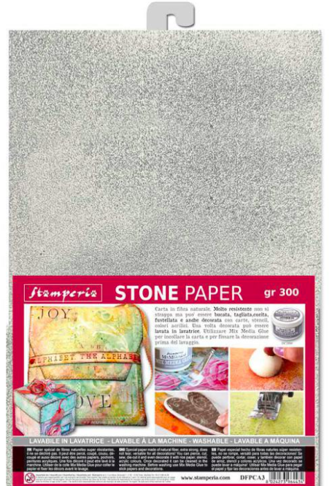 Stone Paper washable Size A4 Silver