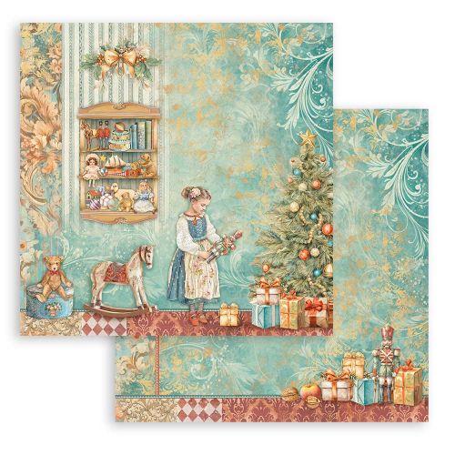 STAMPERIA, The Nutcracker toys 12x12 Inch Paper Sheets