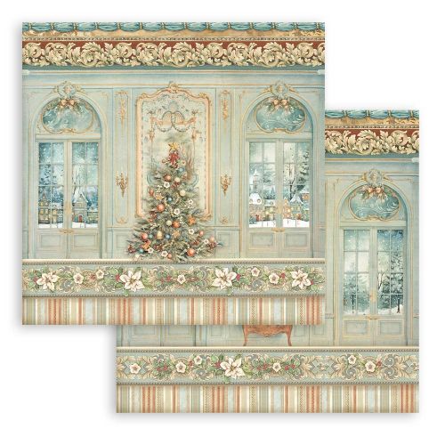 STAMPERIA, The Nutcracker Christmas tree Paper Sheets - Дизайнерски скрапбукинг картон 30,5 х 30,5 см.