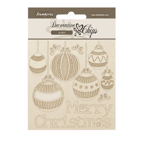 Decorative Chips The Nutcracker Merry Christmas balls 14 x 14 cm.