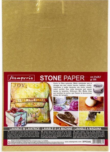 Stone Paper washable Size A4 Gold