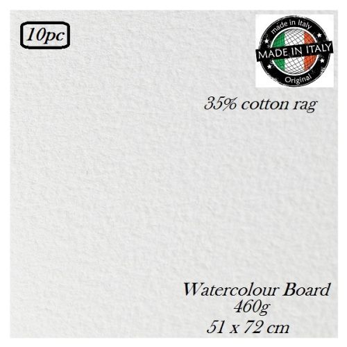 Canaletto  WATERCOLOUR  BOARD 460g 10pack - АРТ КАРТОН с памучно съдържание 35% / 51х72cm / 10бр