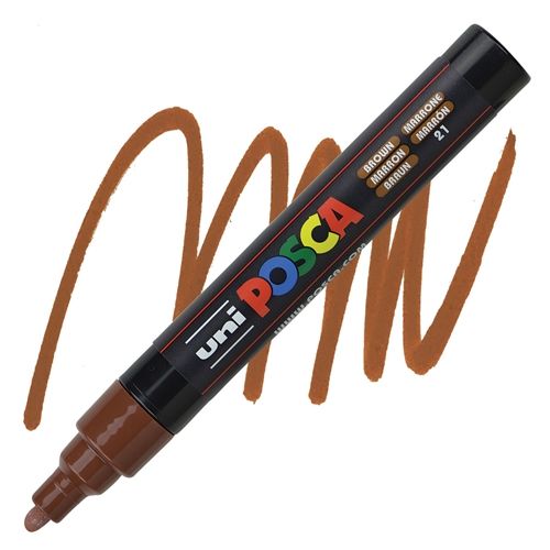 ACRYLIC MARKER POSCA PC-5M MEDIUM BROWN