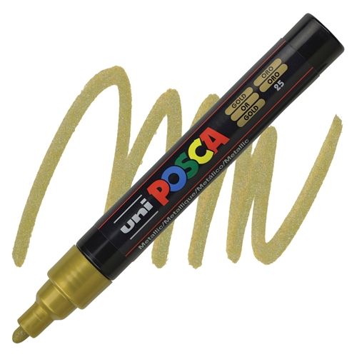 ACRYLIC MARKER POSCA PC-5M MEDIUM GOLD