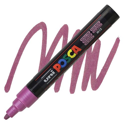 ACRYLIC MARKER POSCA PC-5M MEDIUM METALLIC PINK