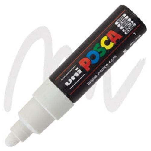 ACRYLIC MARKER POSCA PC-7M  BROAD BULLET # WHITE