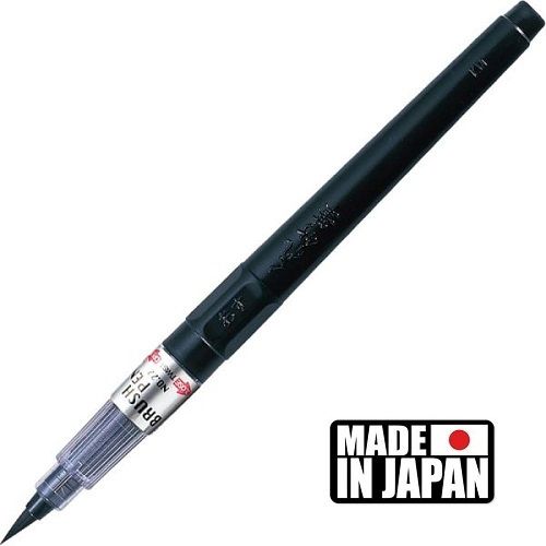 ZIG BRUSH PEN * JAPAN - ЯПОНСКИ ПИСЕЦ четка BLACK FINE