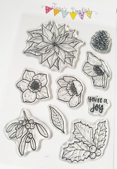 Winter Florals Clear Stamps