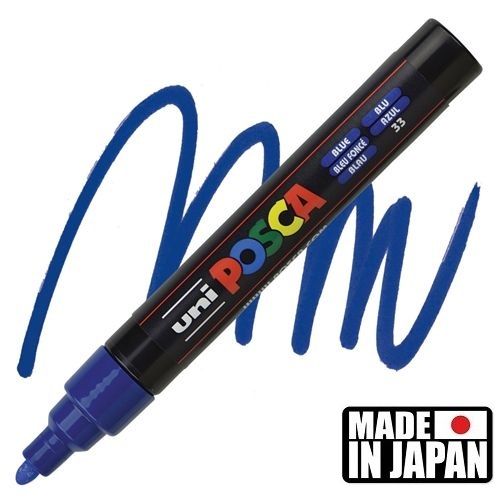 ACRYLIC MARKER POSCA PC-5M MEDIUM BLUE