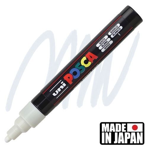 ACRYLIC MARKER POSCA PC-5M MEDIUM WHITE