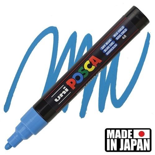 ACRYLIC MARKER POSCA PC-5M MEDIUM SKY BLUE