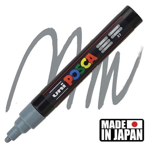 ACRYLIC MARKER POSCA PC-5M MEDIUM GREY