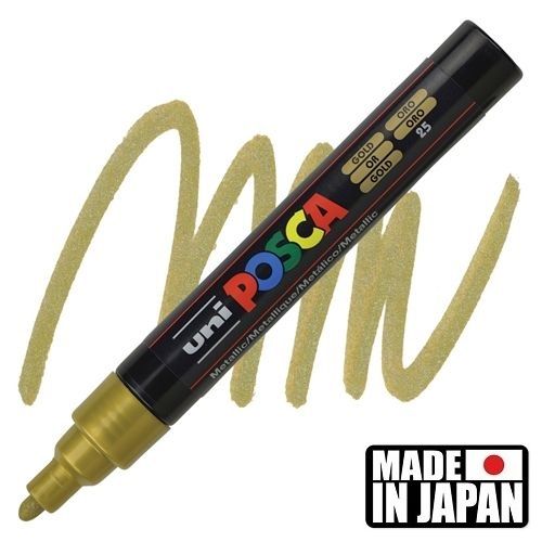 ACRYLIC MARKER POSCA PC-5M MEDIUM GOLD