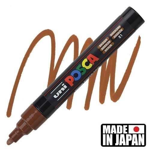 ACRYLIC MARKER POSCA PC-5M MEDIUM BROWN