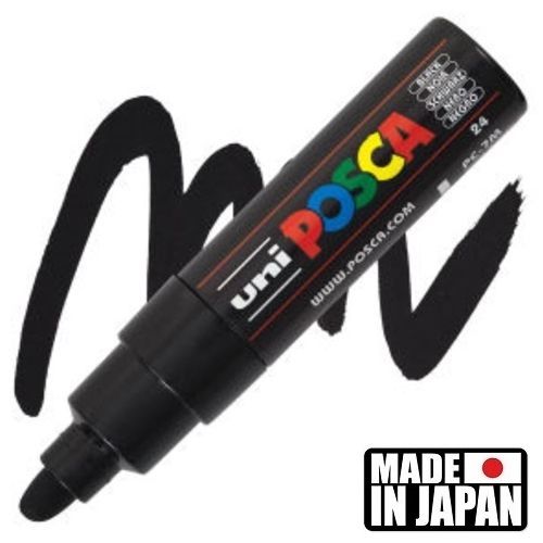 ACRYLIC MARKER POSCA PC-7M  BROAD BULLET # BLACK