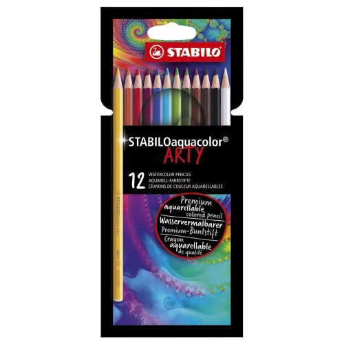 STABILO AQUACOLOR 12 - Фини акварелни моливи 12цв