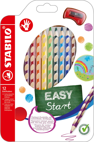 STABILO EASY START  12 - Комплектцветни моливи 12цв