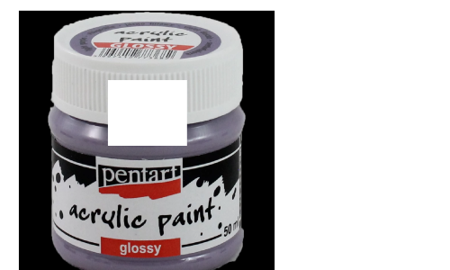 PENTART - GLOSSY ACRYLIC PAINTS - White, 50 ml.