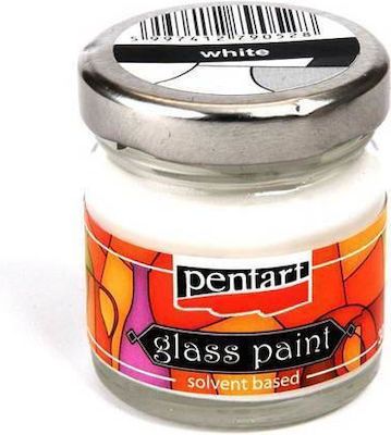 PENTART - GLASS PAINTS solvent 30 ml - WHITE