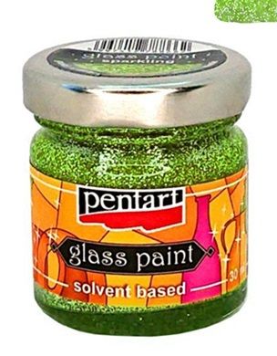 PENTART - GLASS PAINTS solvent 30 ml - Sparkling green