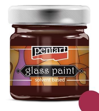 PENTART - GLASS PAINTS solvent 30 ml - Red wine