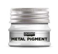 PENTART  PIGMENT POWDER, 10 gr. - Metallic Silver