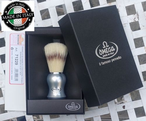 OMEGA DELUXE PURE BRISTLE shaving brush - Четка за бръснене ефект "ЯЗОВЕЦ"