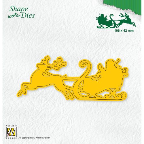 Nellie's Choice • Shape Dies Santa Claus in sleigh