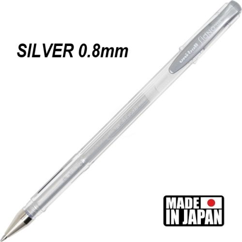 GELLY ROLL  UNI - Гел ролер 0.7mm  / SILVER