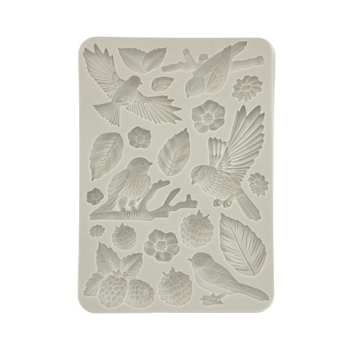 Silicon mold A5 - Forest birds