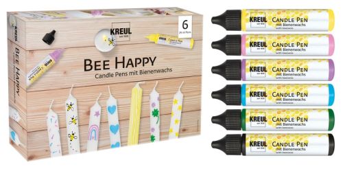 KerzenPen, Germany - Комплект за рисуване върху свещи - 6 Bee Happy