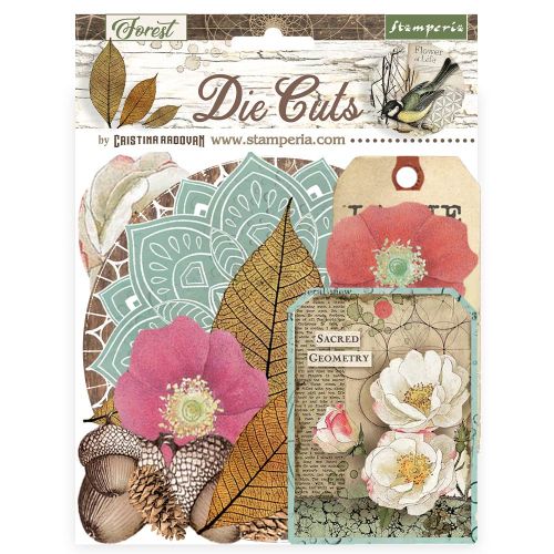 3D Die cuts assorted - Forest - 3D комплект хартиени елементи - 15 х 15 см.