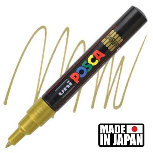 POSCA PC-1M SUPER FINE GOLD