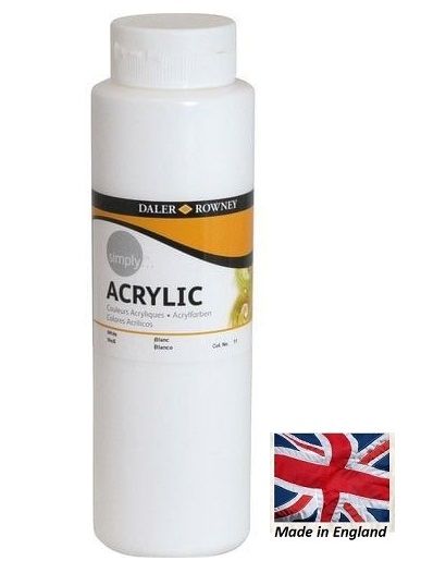 Daler-Rowney SIMPLY Acrylic 750 ml - 011 WHITE