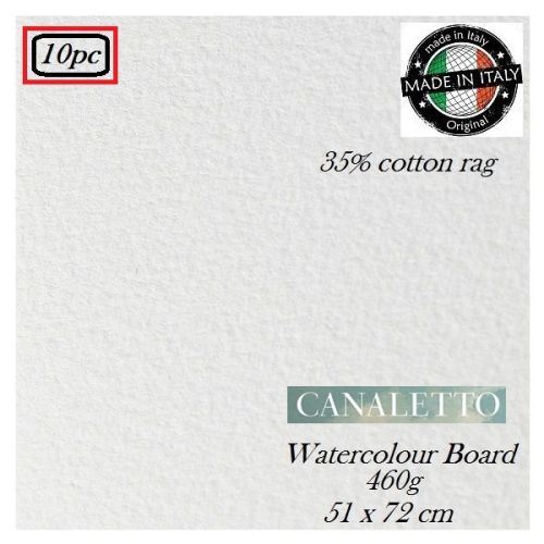 Canaletto  WATERCOLOUR  BOARD 460g 10pack - АРТ КАРТОН с памучно съдържание 35% / 51х72cm / 10бр