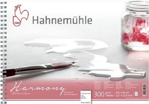 HAHNEMUHLE HARMONY CP A3 , 300gsm, 12sheets SPIRAL BOUND